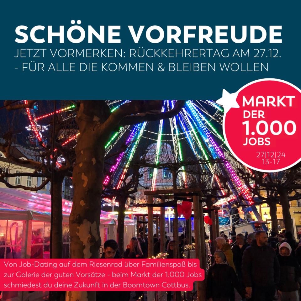 Rückkehrertag in 32 Tagen: Wir verlängern deine Vorfreude und den Weihnachtsmarkt!