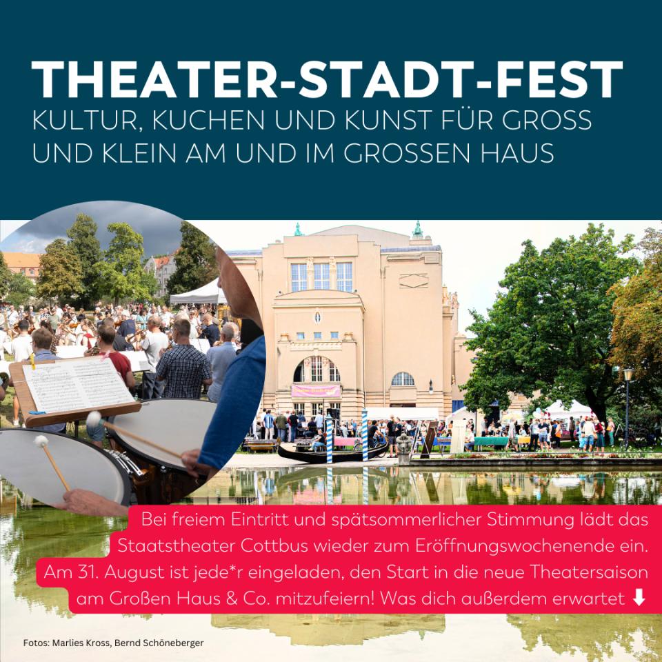 Lauschen, Flanieren, Mitmachen &amp; Genießen beim Eröffnungswochenende des Staatstheaters Ende August